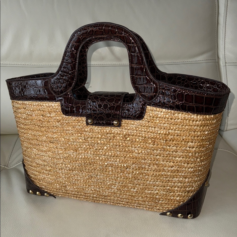 Lilly Pulitzer Lace Ivy Straw Tote Bag - Picture 7 of 17